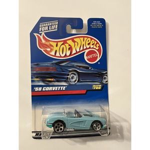 Hot Wheels '58 Corvette #780 / 1997 / Turquoise / Malaysia